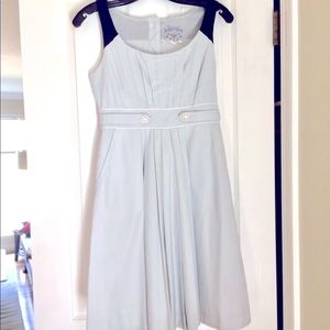 Light Gray 100% Cotton Dress w/Pockets - Size 0